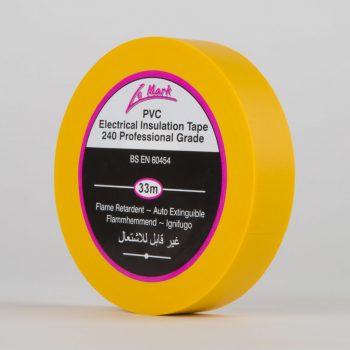 Le Mark PVC Electrical Insulation Tape 19mm x 33m (Yellow)